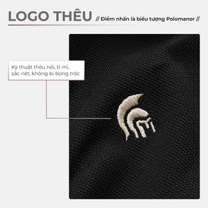 Chi Tiết Logo Áo Polo Nam Denis Polomanor Cotton Interlock Regular Fit