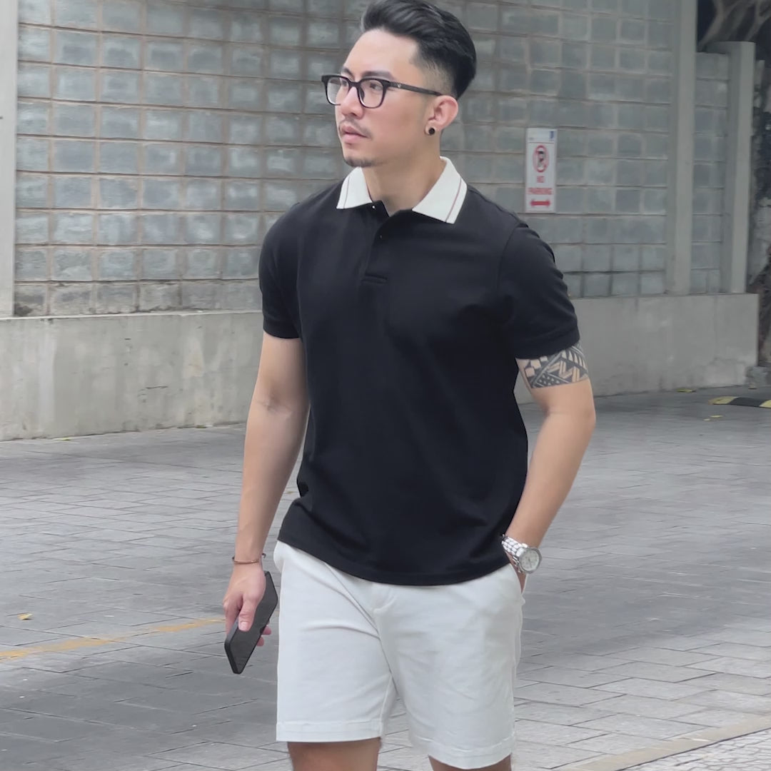 Áo Polo Nam từ thương hiệu Polomanor được làm từ chất liệu vải cá sấu Cotton Interlock cao cấp, mang lại cảm giác mềm mịn, thoáng khí và bền bỉ.