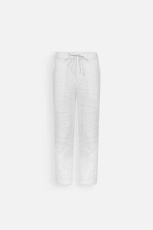 Quần Dài  Linen Polomanor Màu Trắng Vải Linen Regular Fit