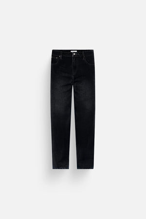 Quần JEAN STRAIGHT Polomanor Màu Đen Form Suông Denim Jeans