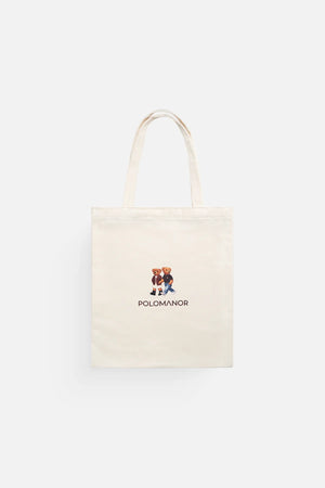 Túi Tote Canvas Gấu